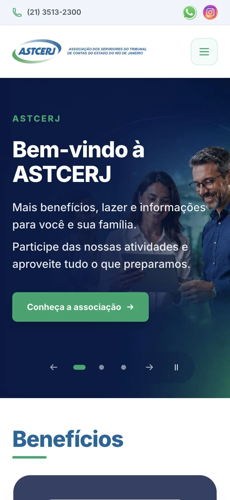 Site no celular