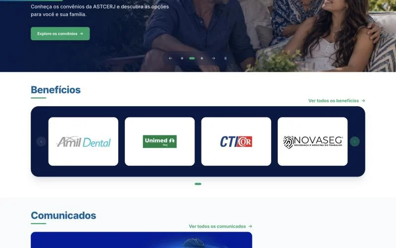Benefícios e convênios da ASTCERJ