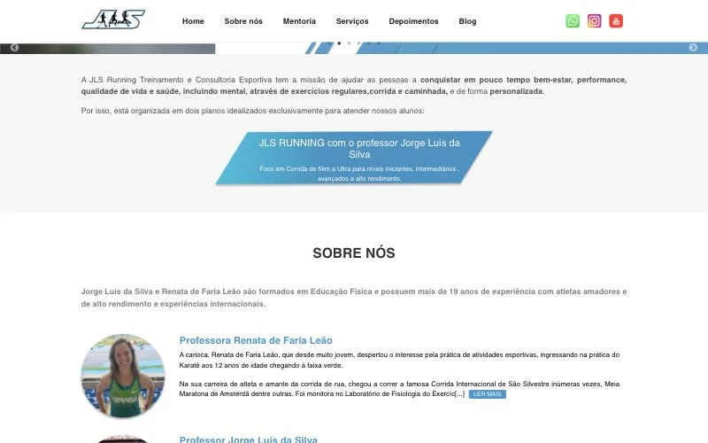 Sobre a assessoria e os treinadores