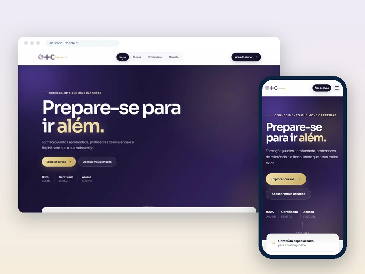 +Concursos — Grupo Educacional +Concursos
