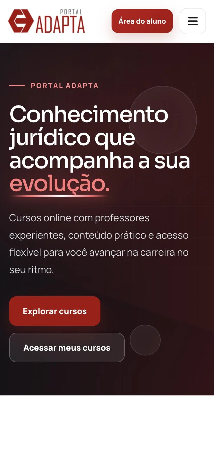 Portal Adapta no celular
